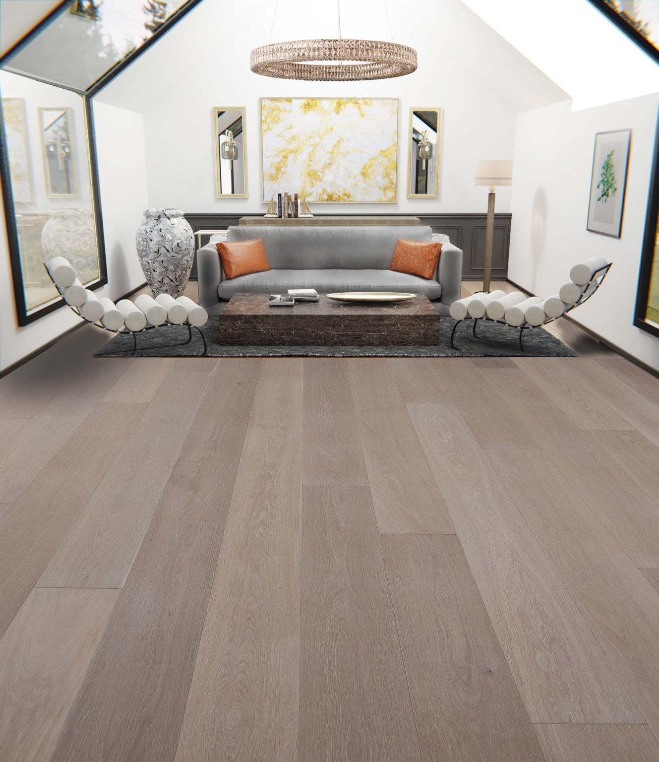 Modern Deluxe Short Hills Engineered Hardwood Room Scene
